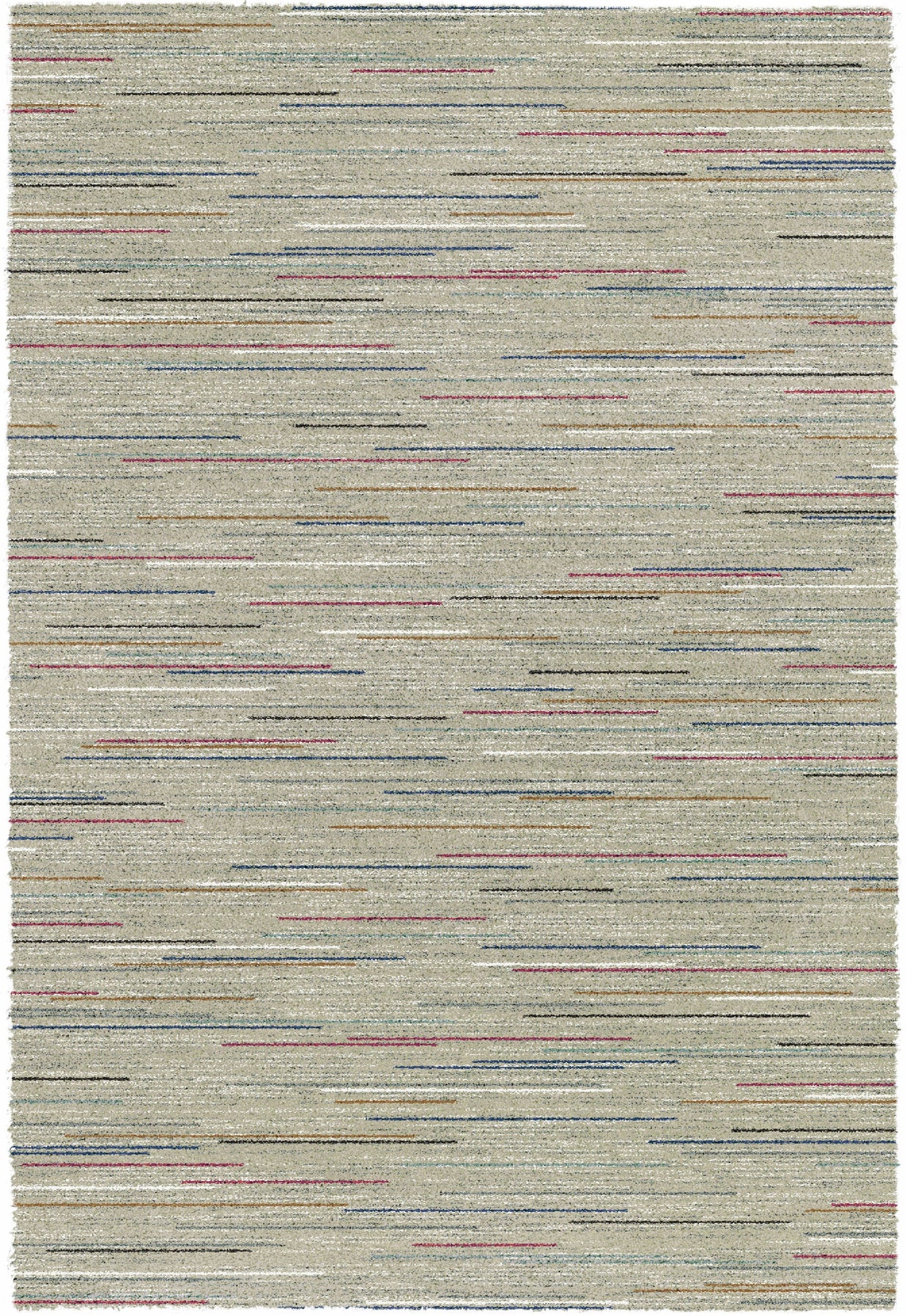 Thick Modern Beige Colour Shaggy Rug Size: 133 x 195cm