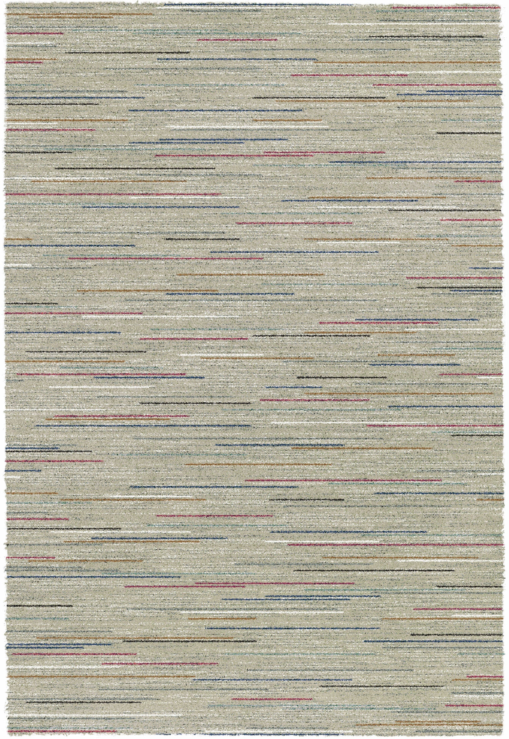 Thick Modern Beige Colour Shaggy Rug Size: 133 x 195cm