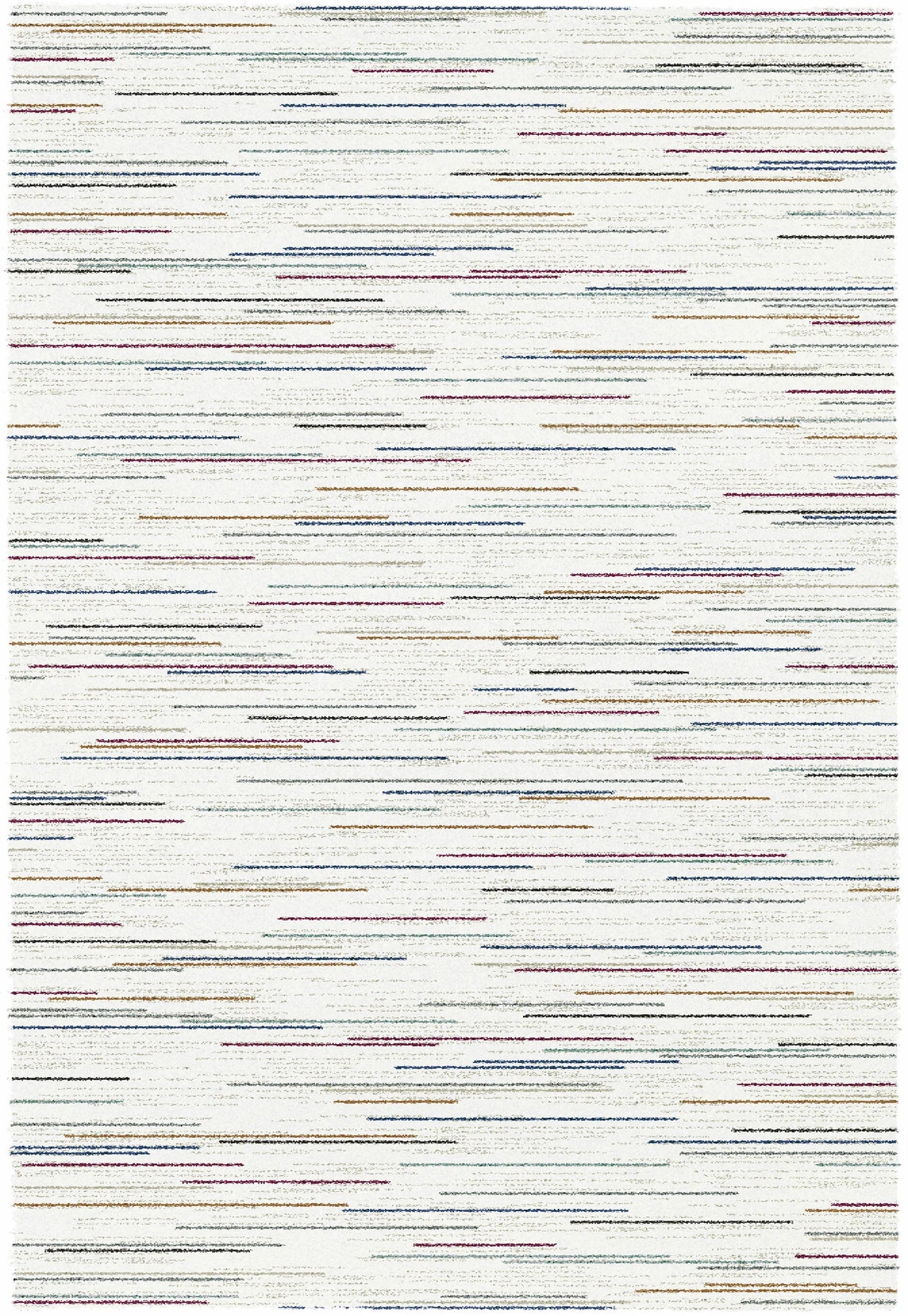 Thick Modern Multi Colour Shaggy Rug Size: 133x195cm