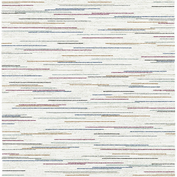 Thick Modern Multi Colour Shaggy Rug Size: 133x195cm