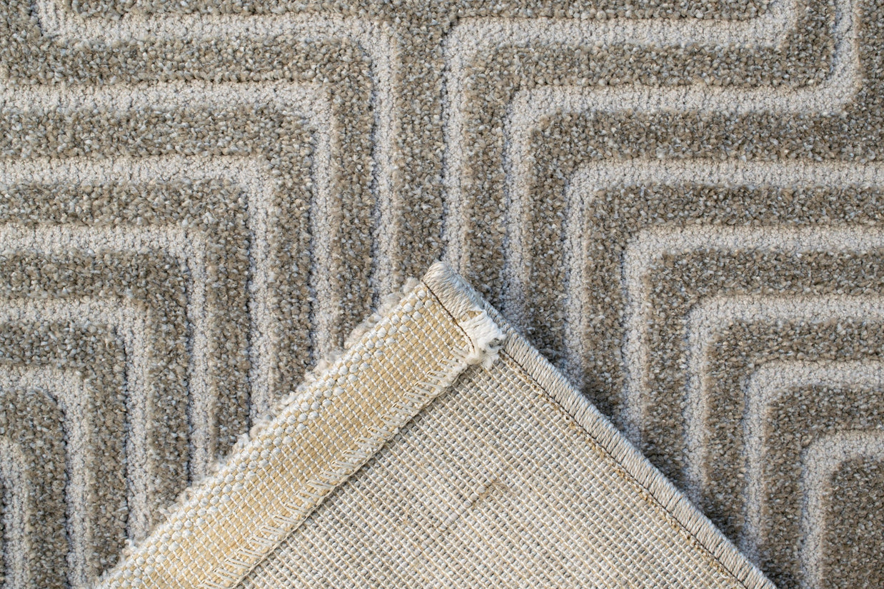 Modern Luxurious textured Grey Trentino Rug