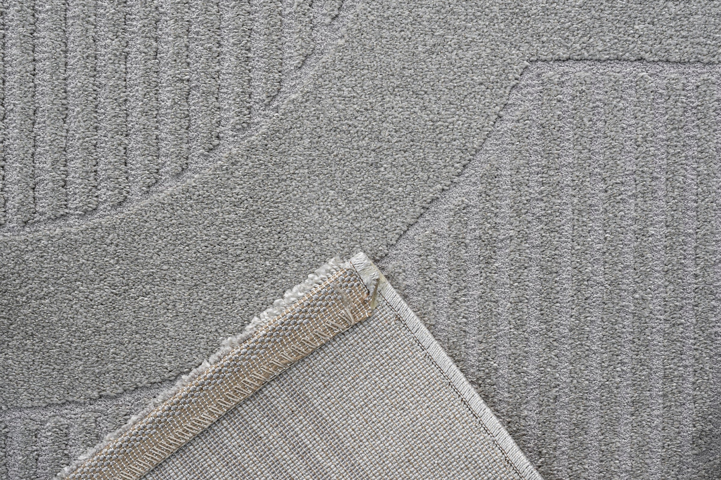 Abstract Geometric Pattern Luxurious Textured Trentino Rug