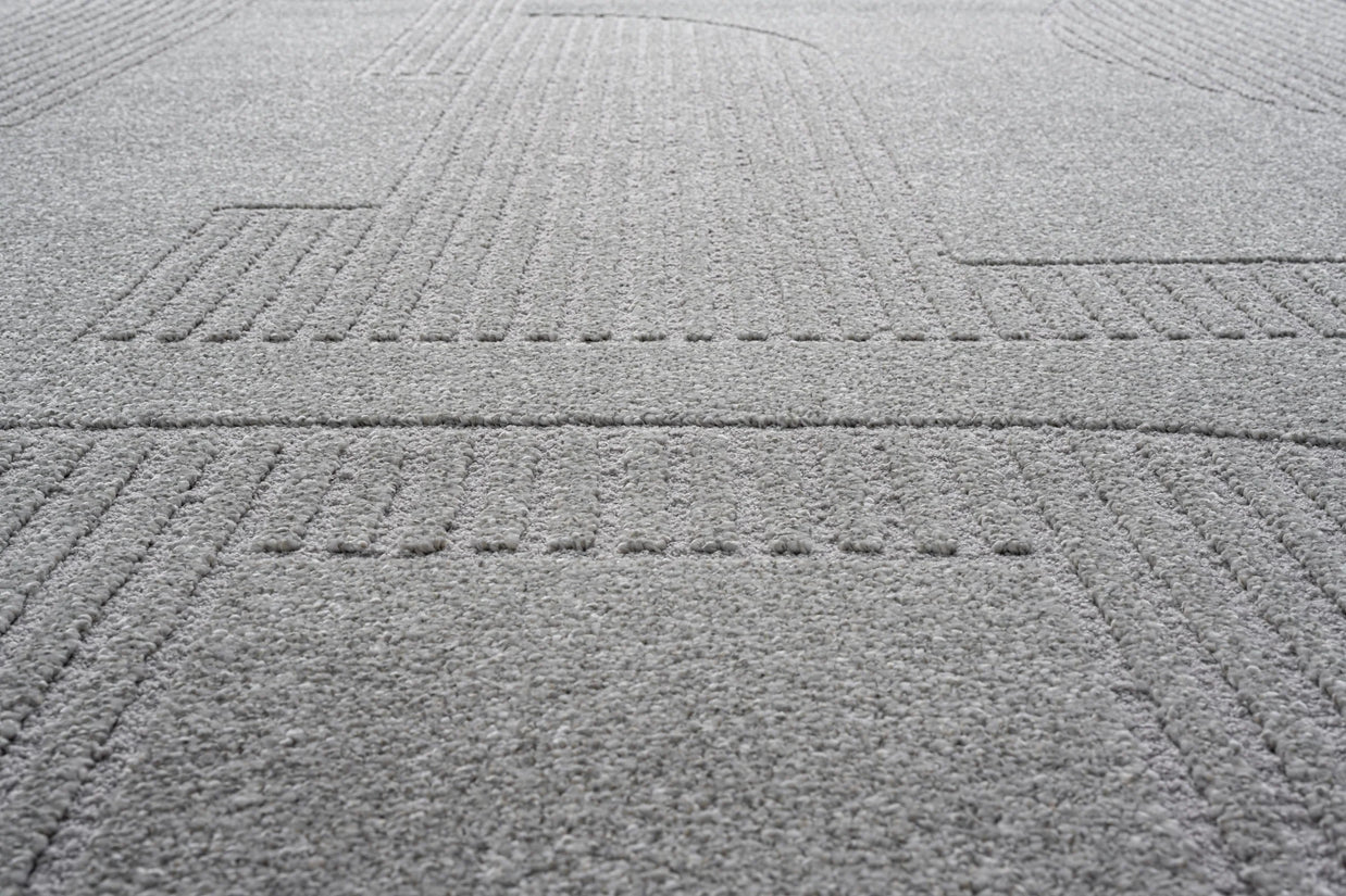 Abstract Geometric Pattern Luxurious Textured Trentino Rug