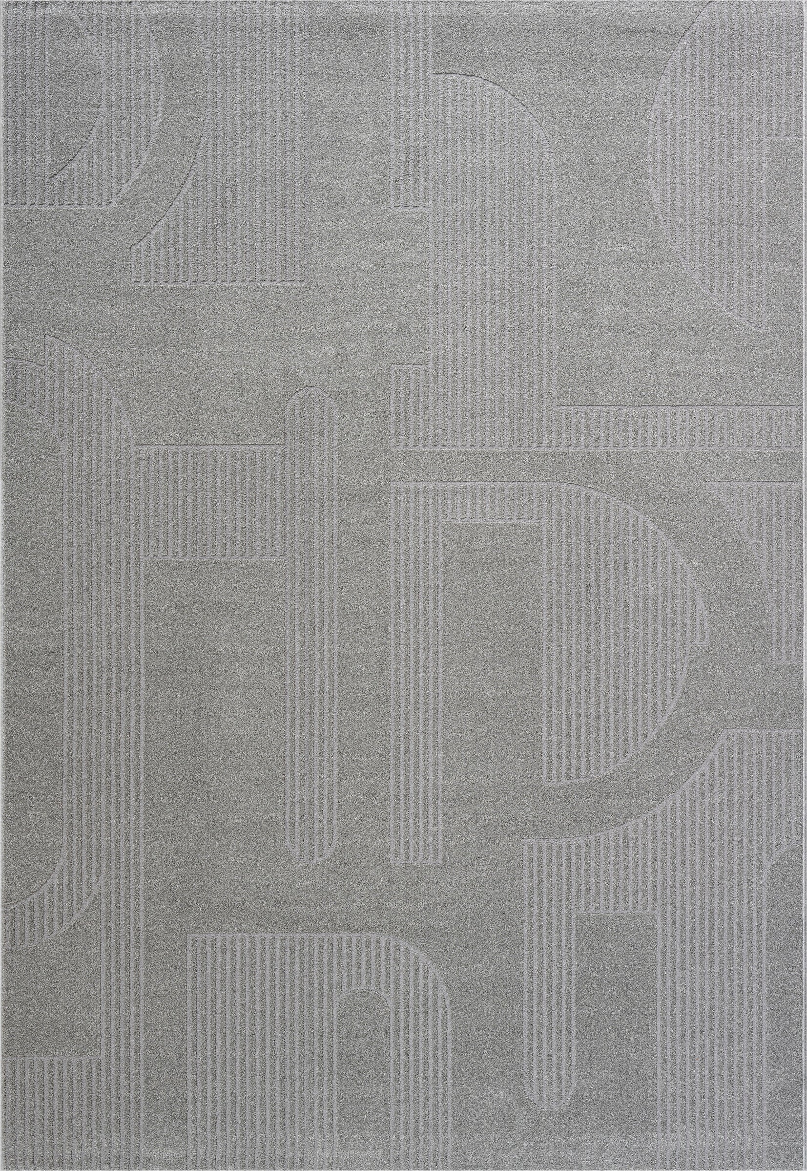 Abstract Geometric Pattern Luxurious Textured Trentino Rug