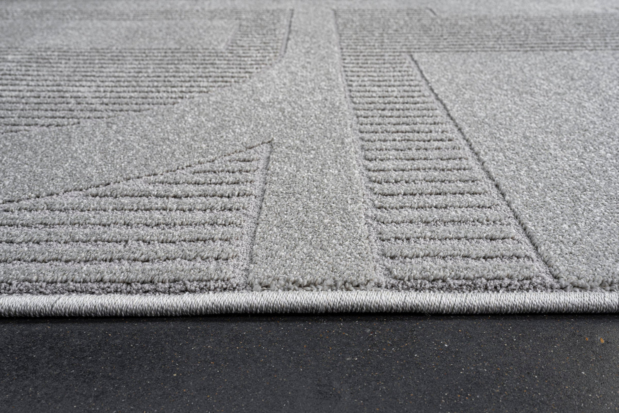 Abstract Geometric Pattern Luxurious Textured Trentino Rug