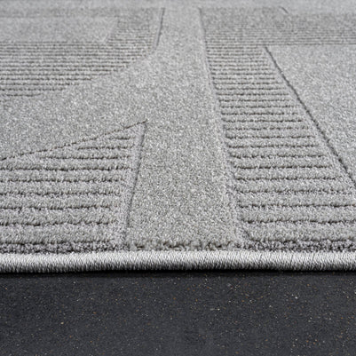 Abstract Geometric Pattern Luxurious Textured Trentino Rug