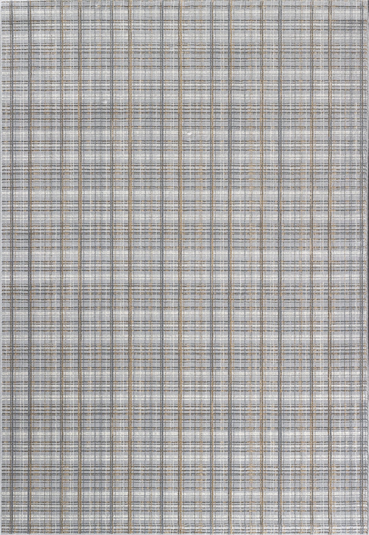 Textured Plaid Pattern Harmony Rug