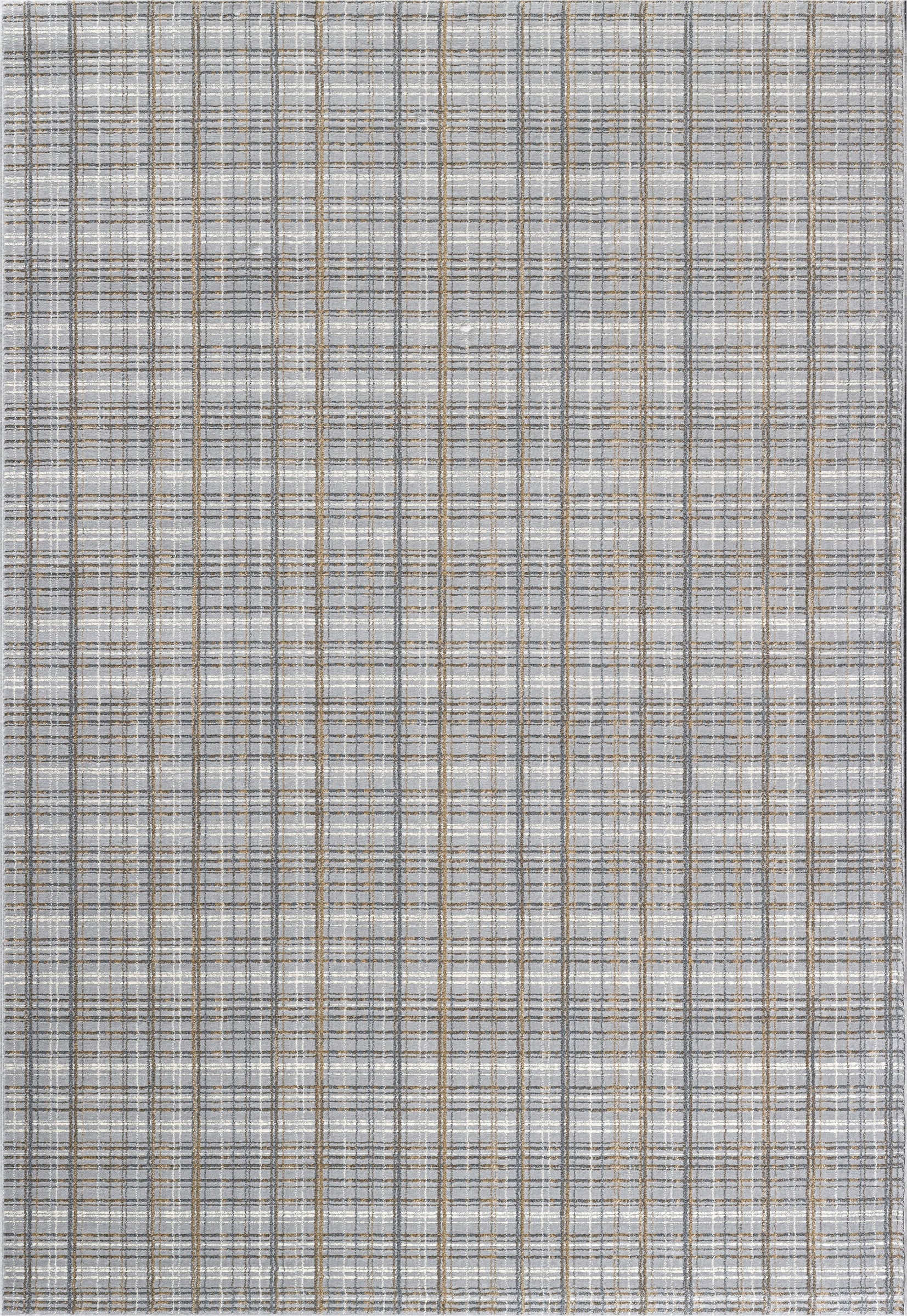 Textured Plaid Pattern Harmony Rug