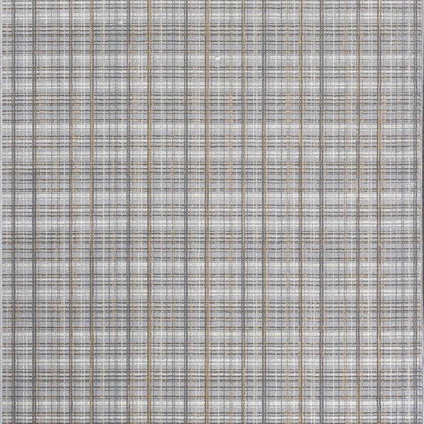 Textured Plaid Pattern Harmony Rug