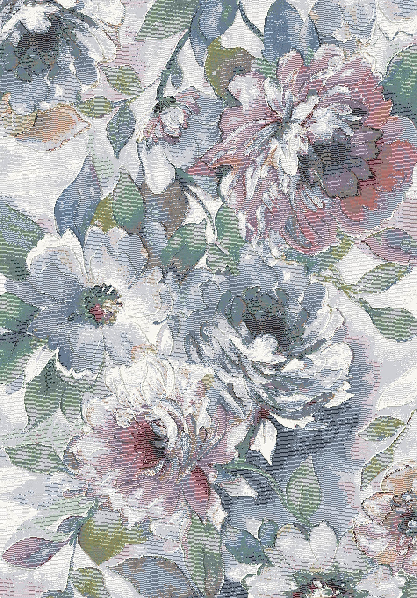 Mastercraft Floral Design Argentum Rug