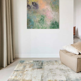 Funky Abstract Multi Coloured Design Argentum Rug