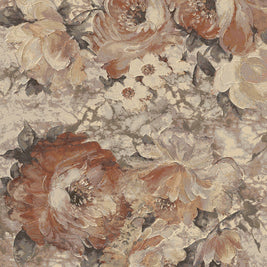 Rustic Colour Floral Style Argentum Rug Size