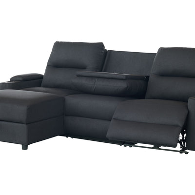 Mona Three Electric Seater Sofa Chaise + Storage