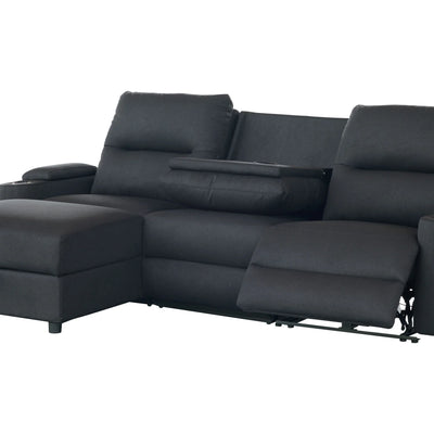 Mona Three Electric Seater Sofa Chaise + Storage