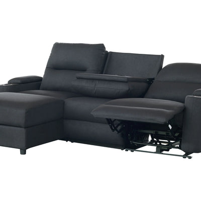 Mona Three Electric Seater Sofa Chaise + Storage