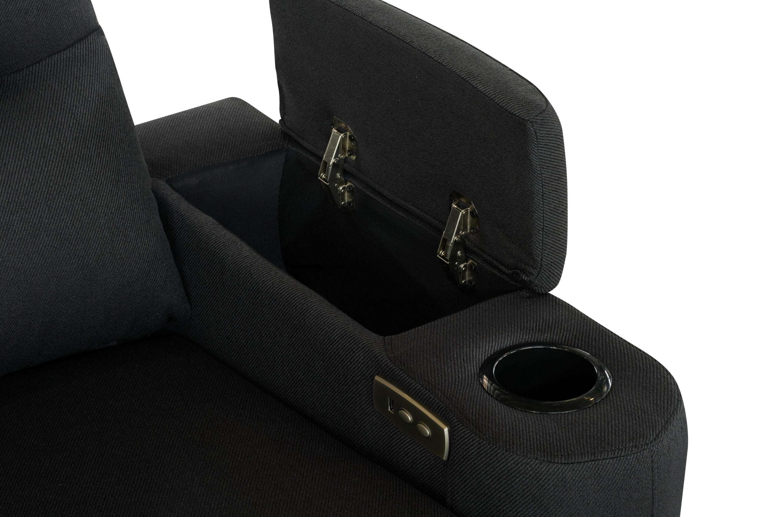 Mona Three Electric Seater Sofa Chaise + Storage