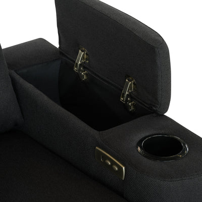 Mona Three Electric Seater Sofa Chaise + Storage