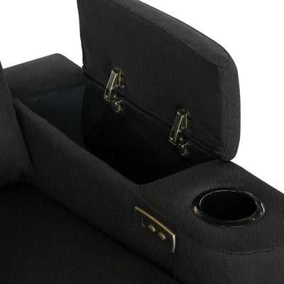 Mona Three Electric Seater Sofa Chaise + Storage