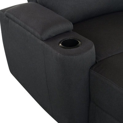 Mona Three Electric Seater Sofa Chaise + Storage