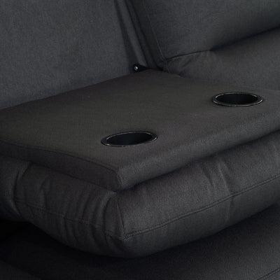 Mona Three Electric Seater Sofa Chaise + Storage