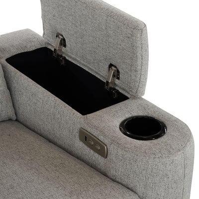 Mona Three Electric Seater Sofa Chaise + Storage