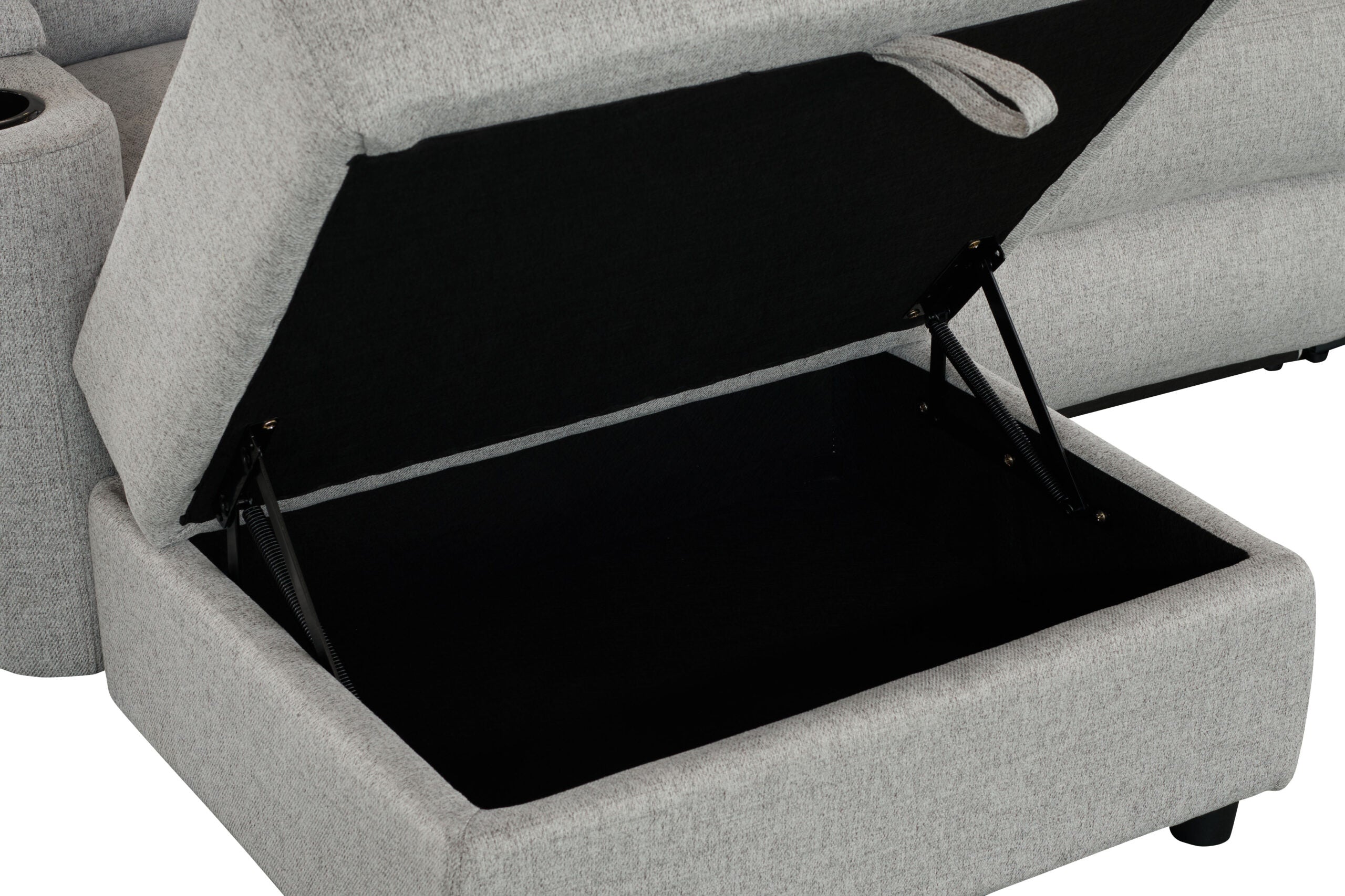 Mona Three Electric Seater Sofa Chaise + Storage