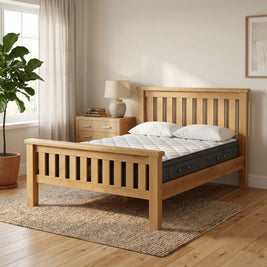 Richmond Oak Queen Bedframe