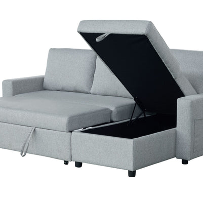 Rosa Sofa Bed with Chaise & Storage + USB