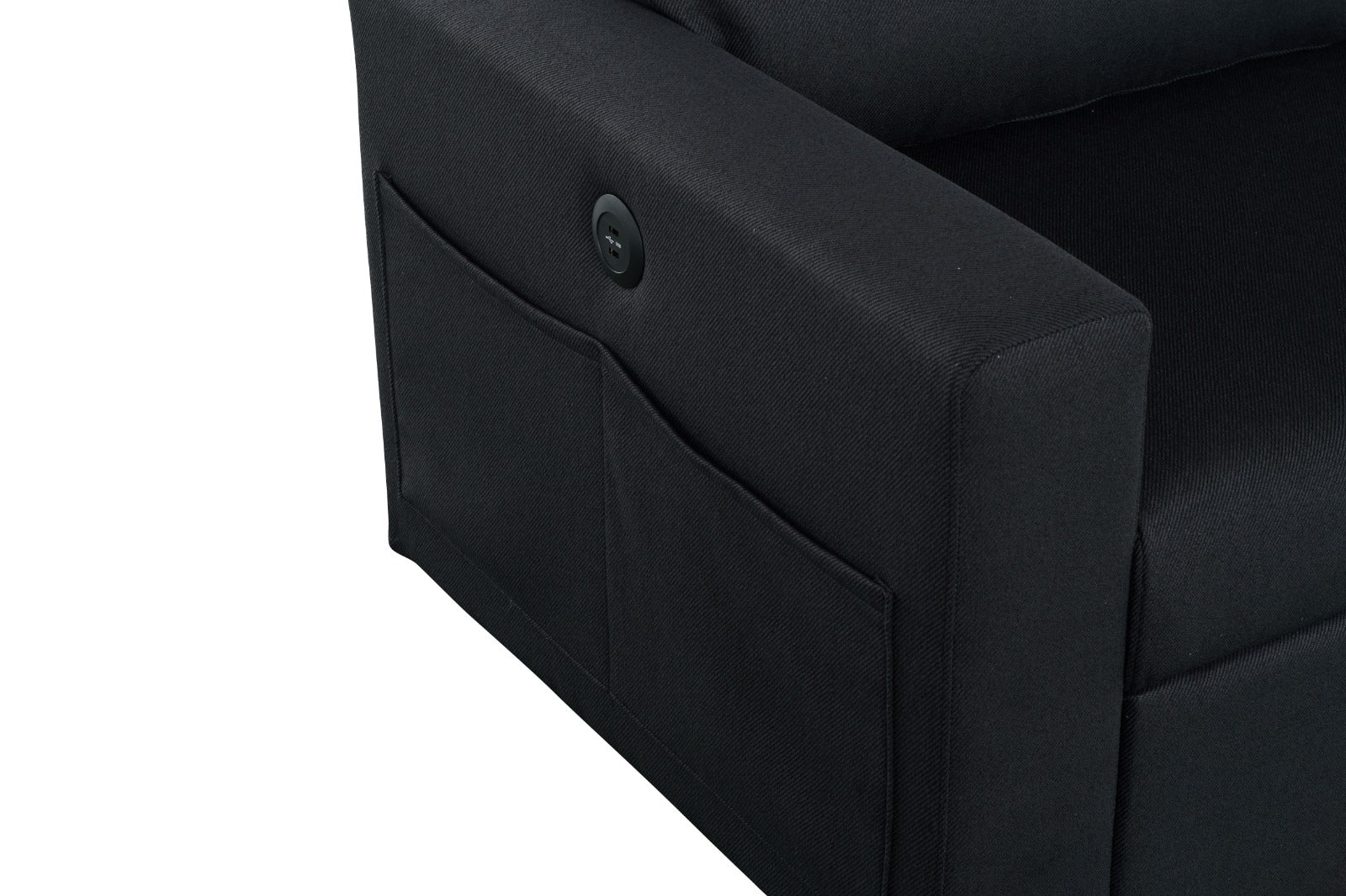 Rosa Sofa Bed with Chaise & Storage + USB
