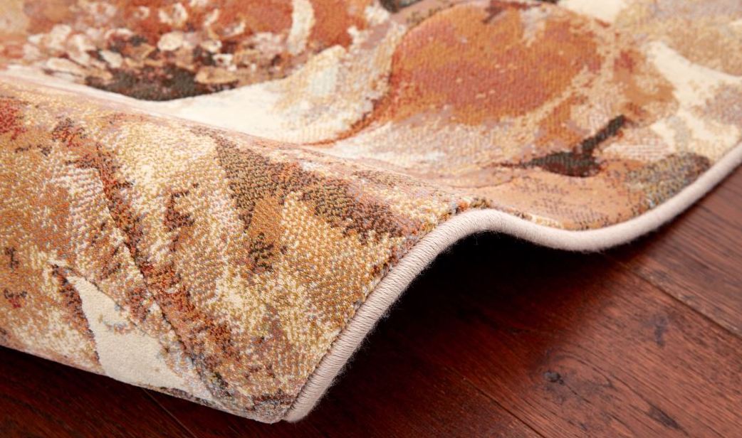 Rustic Colour Floral Style Argentum Rug Size