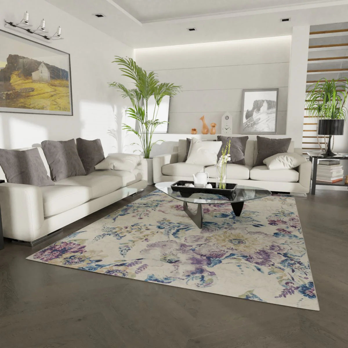 Mastercraft Floral Argentum Rug