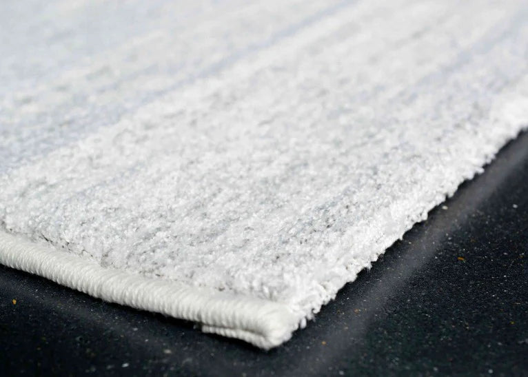 Abrash Design Off White and Light Grey Colour Rug