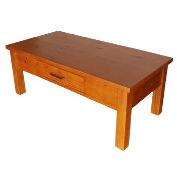 Natural One Drawer Wooden Coffee Table