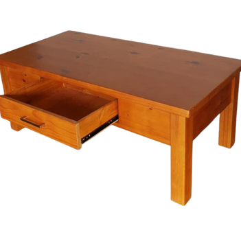 Natural One Drawer Wooden Coffee Table