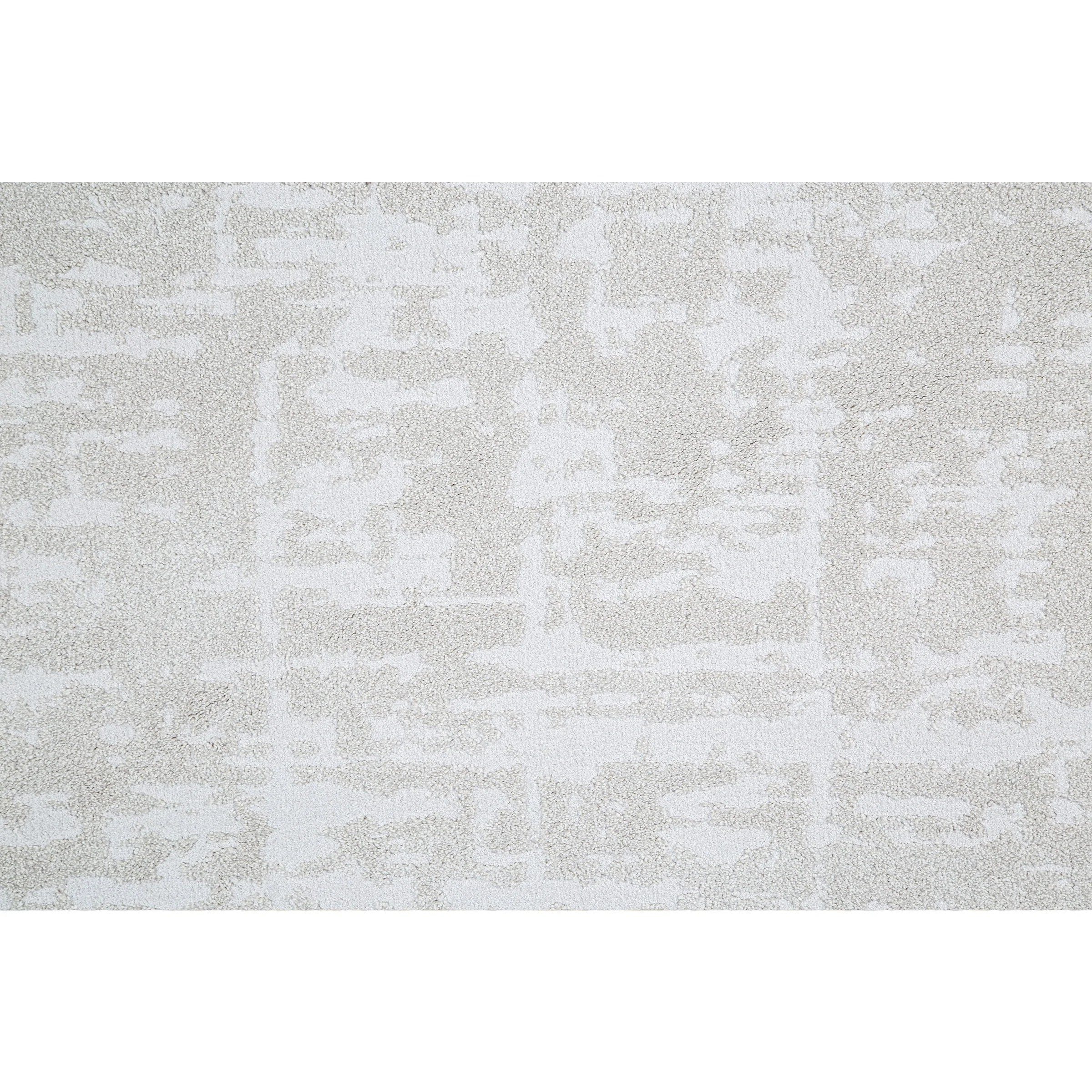 Modern Luxurious Textured Trentino Ivory Round Rug