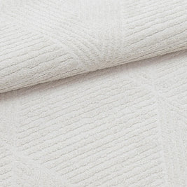 Modern Luxurious Textured Trentino Ivory Round Rug
