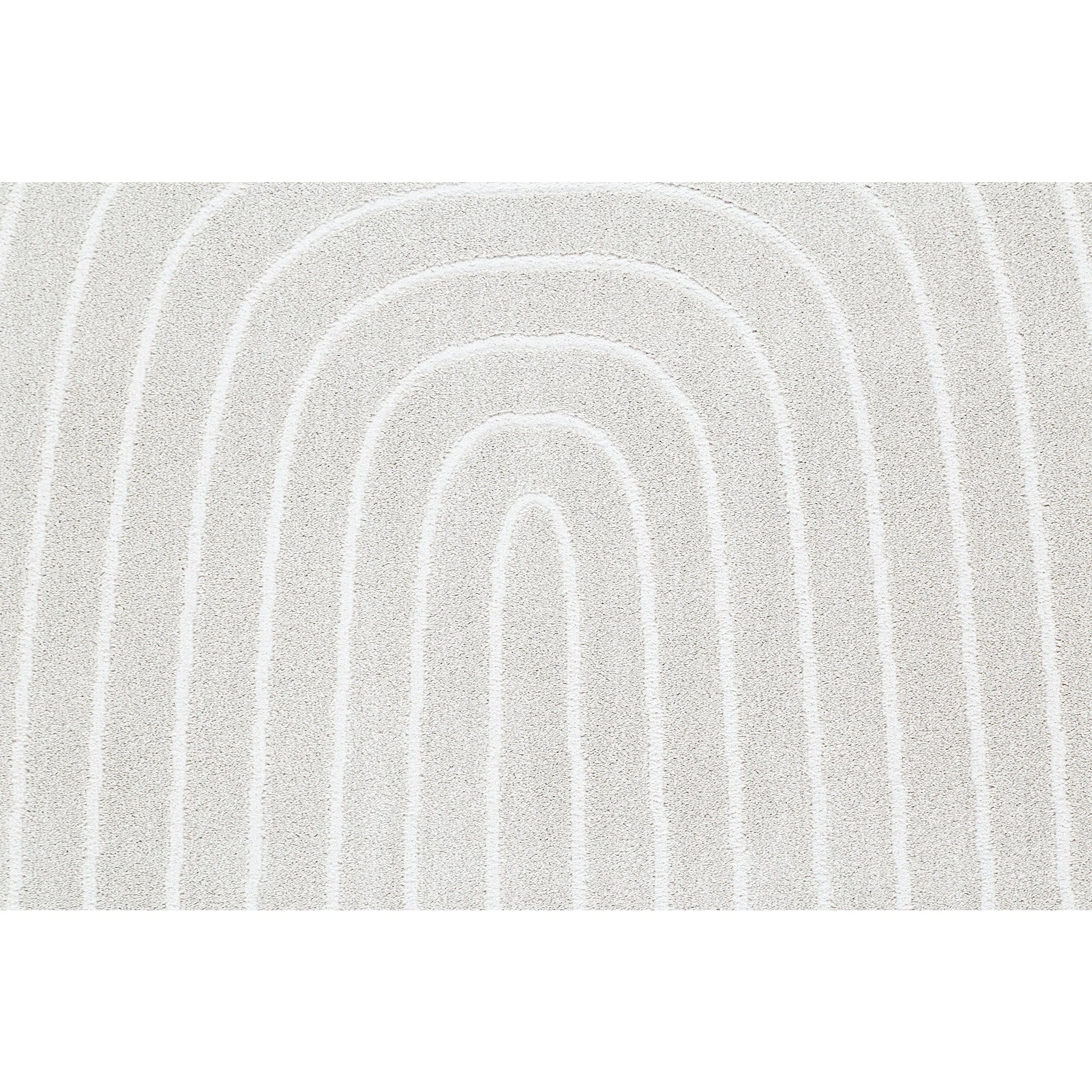 Contemporary Contour Lines Textured Trentino Oval Rug