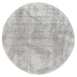 Dream Shaggy Grey Colour Turkish Round Rug