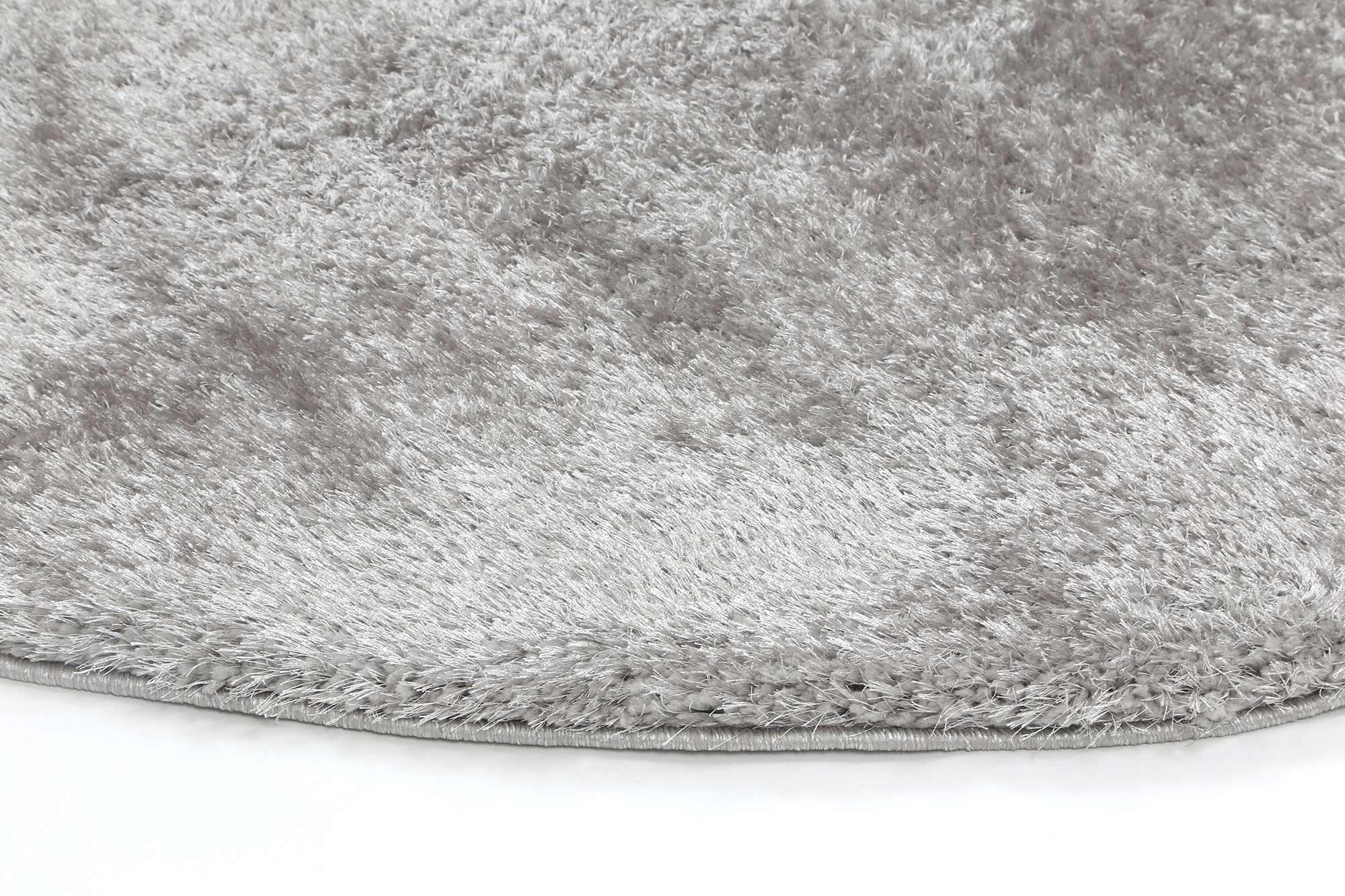 Dream Shaggy Grey Colour Turkish Round Rug