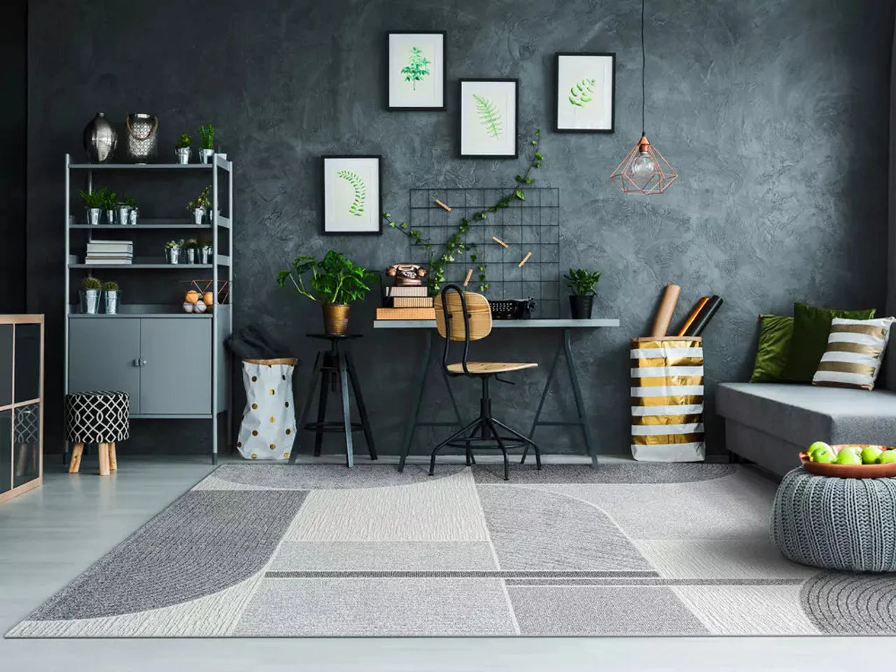 Abstract Geometric Pattern Valentino Rug