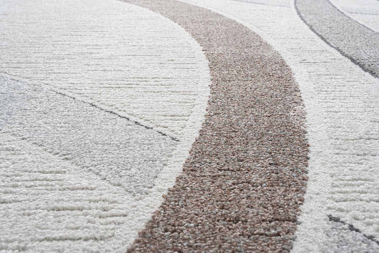 Contemporary Circle Pattern Valentino Rug
