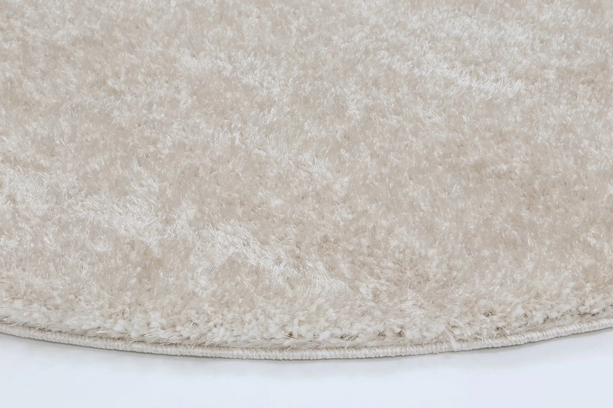Dream Shaggy Beige Colour Turkish Round Rug