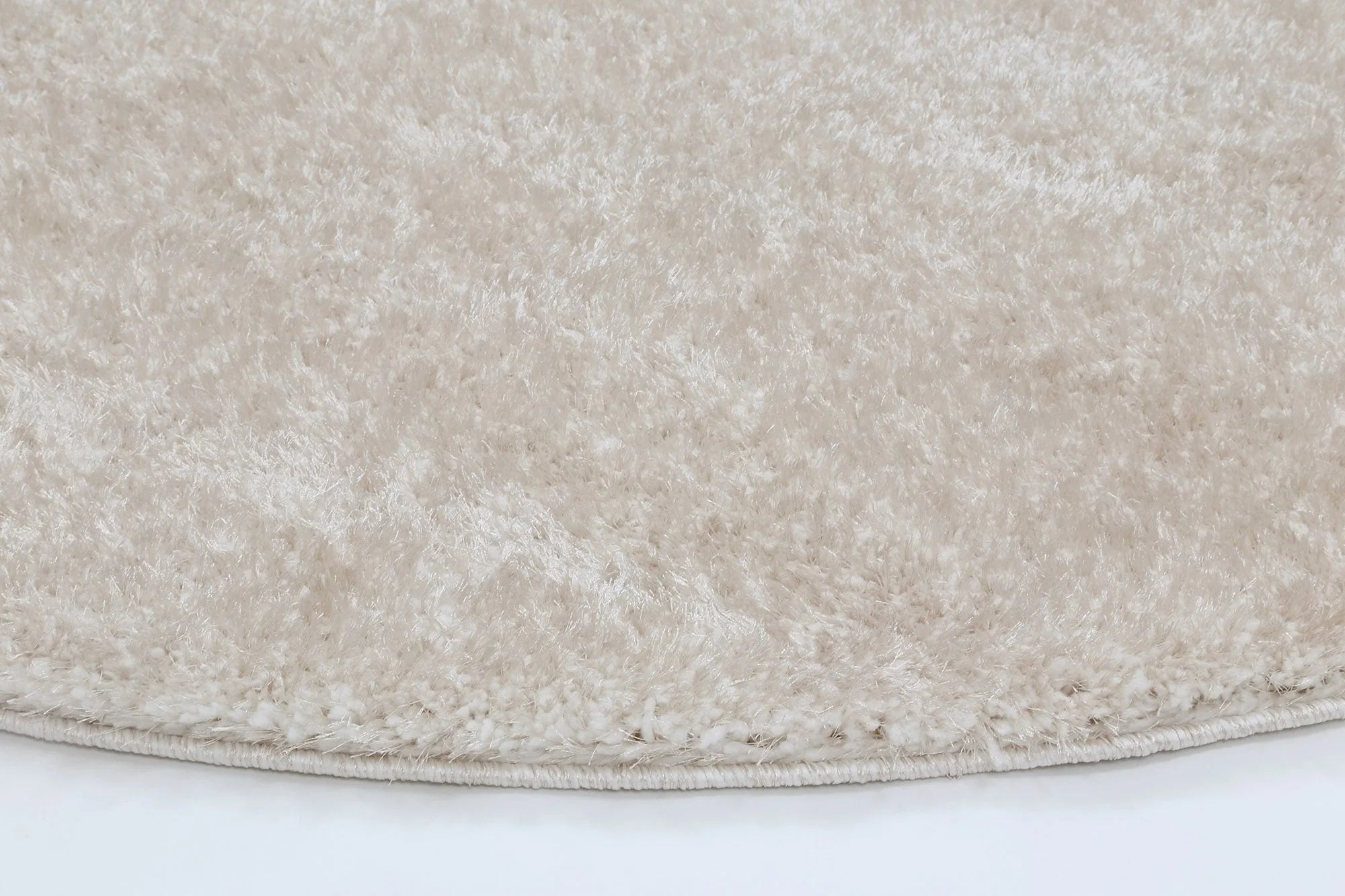 Dream Shaggy Beige Colour Turkish Round Rug