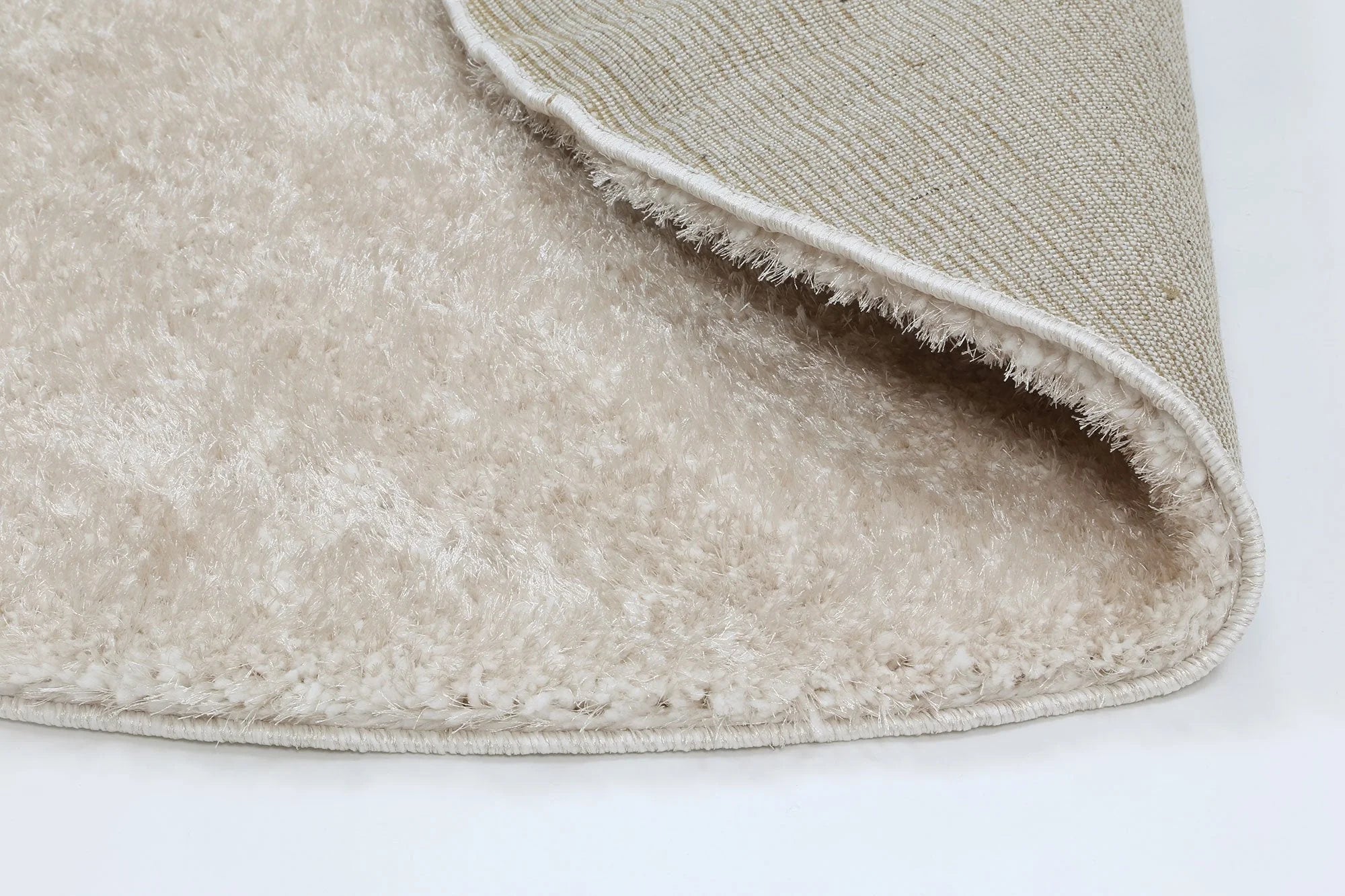 Dream Shaggy Beige Colour Turkish Round Rug