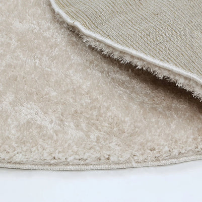 Dream Shaggy Beige Colour Turkish Round Rug
