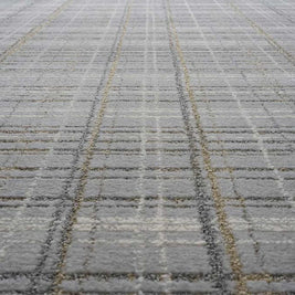 Textured Plaid Pattern Harmony Rug
