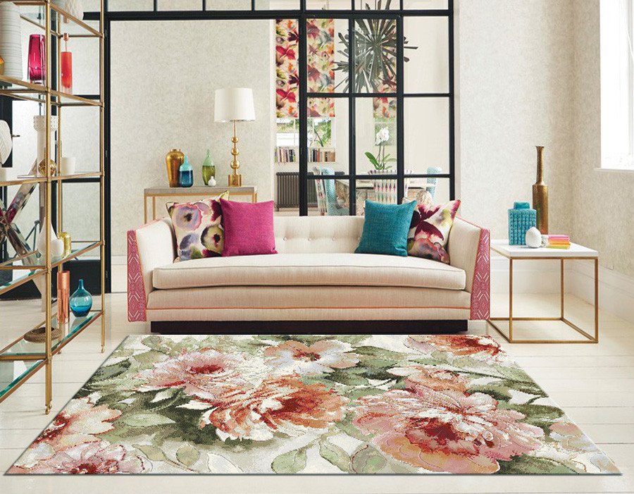 Mastercraft Floral Design Argentum Rug