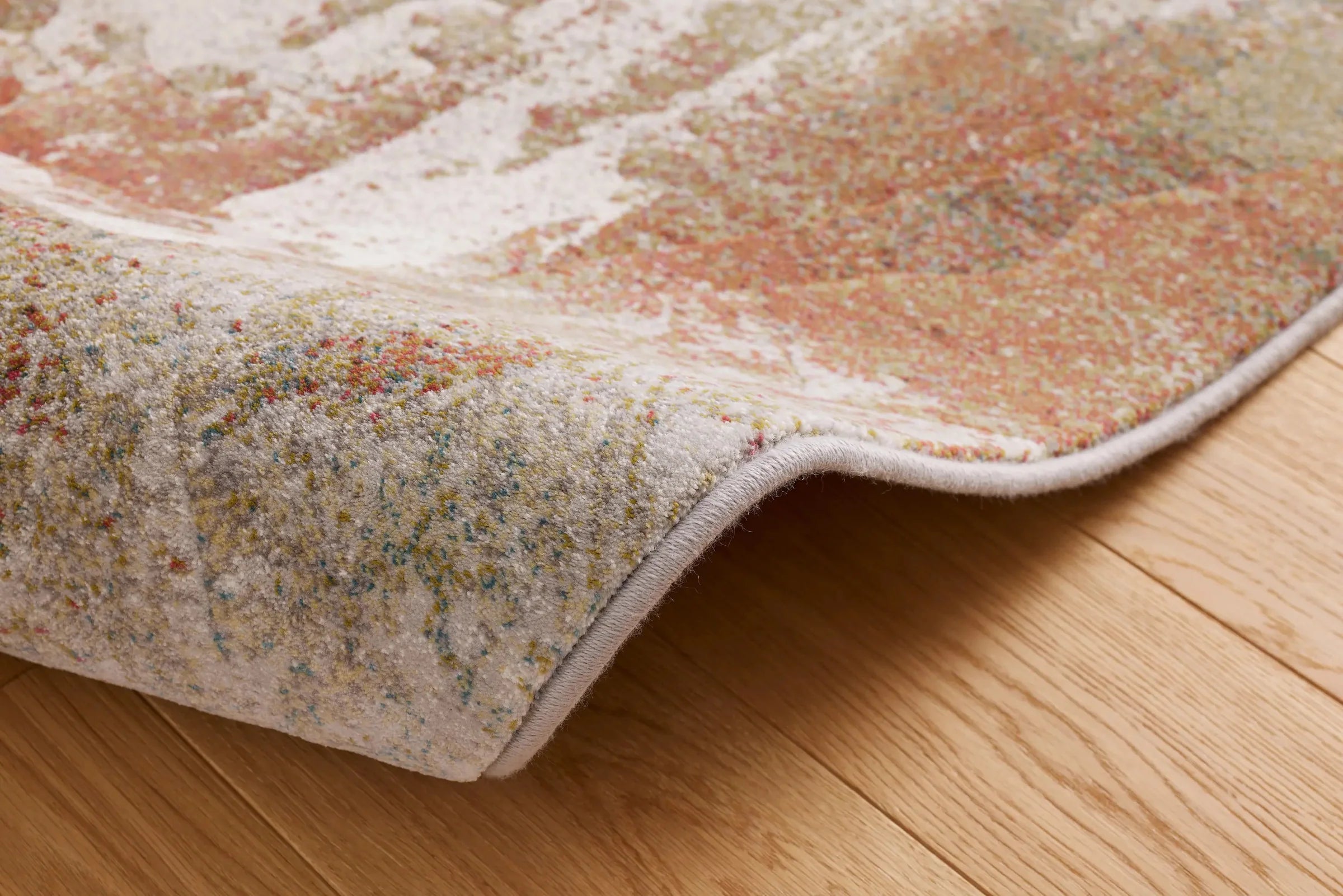 Distressed Canvas Argentum Rug