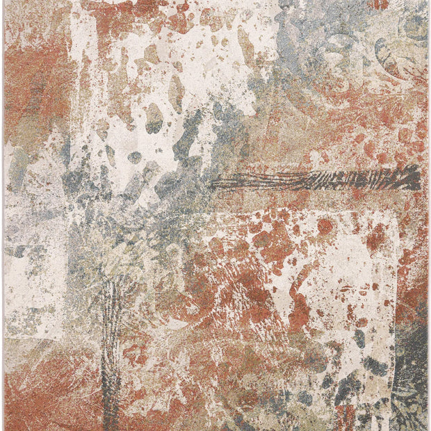 Distressed Canvas Argentum Rug