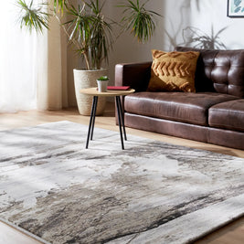 Funky Abstract Design Argentum Rug